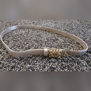 Elie Saab Gold Metallic Belt 36 in Length Size 40